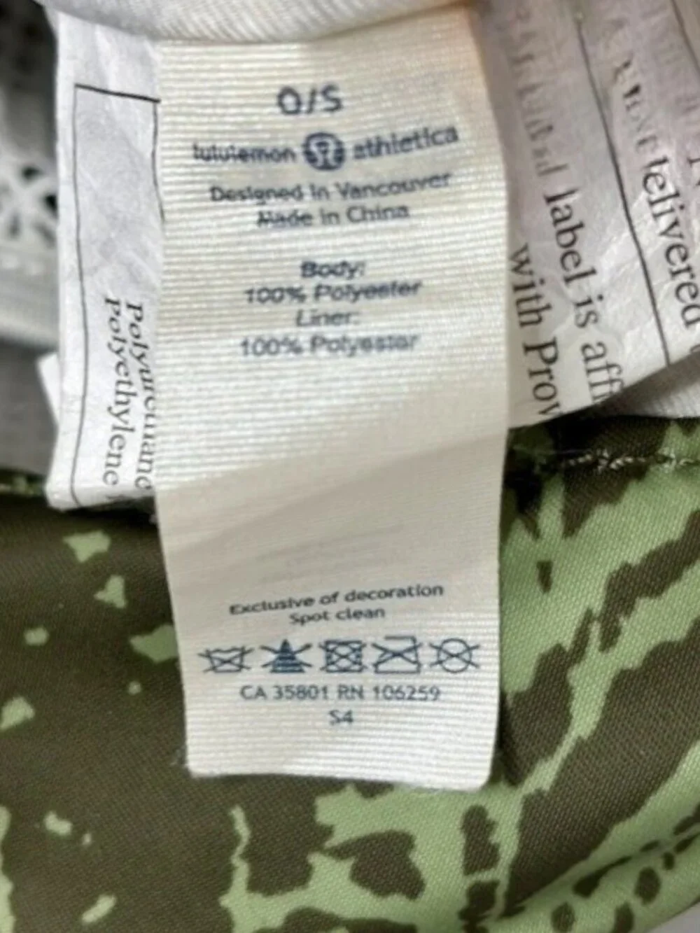 Lululemon Athletica Wanderlust Travel/Festival Bag - Olive/Gray - 9